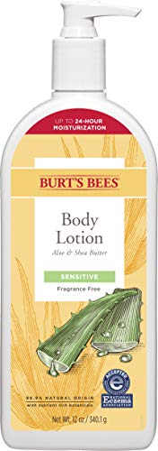 Burts Bees Body Lotion for Sensitive Skin with Aloe  Shea Butter 12 Oz Package May Vary